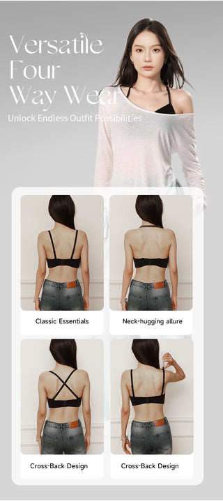 Non-Wored Triangle Cup，with X-crossed back detail