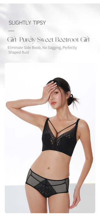 【Tipsy】Non-Wired 3/4 Molded Cup With Adjustable Straps