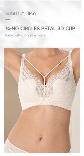 【Tipsy】Non-Wired 3/4 Molded Cup With Adjustable Straps